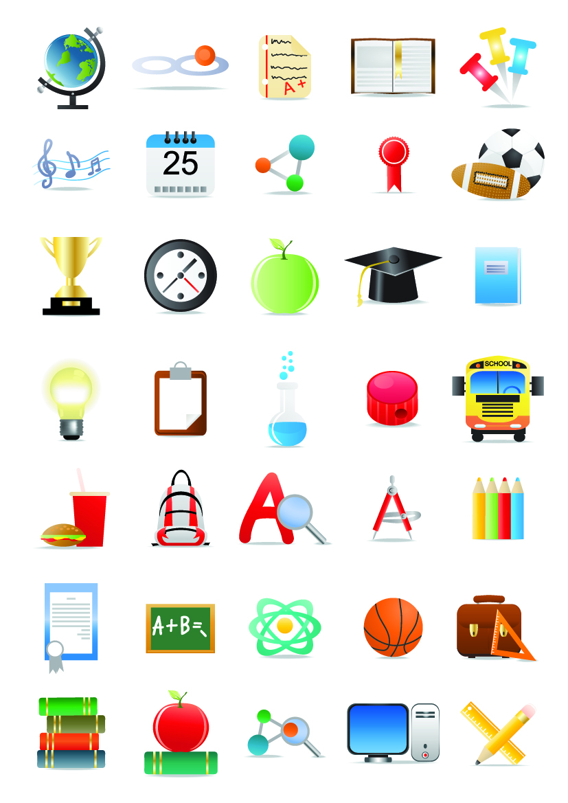 free vector Very good for schools to use the icon vector